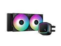 Komplet za tekočinsko hlajenje AIO Liquid Cooler DeepCool LE520, 240mm, ARGB, črn - R-LE520-BKAMMN-G-1