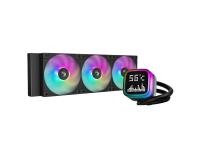 Komplet za tekočinsko hlajenje AIO Liquid Cooler DeepCool LP360, 360mm, Matrix, ARGB, črn - R-LP360-BKMSNC-G-1