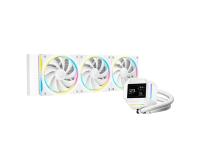 Komplet za tekočinsko hlajenje AIO Liquid Cooler DeepCool LM360 WH, 360mm, LCD, ARGB, bel - R-LM360-WHDMMC-1
