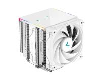 Hladilnik za procesor DeepCool AK620 DIGITAL SE WH, 2x120mm, ARGB, LCD, bel - R-AK620-WHADMN-GJD