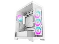 Računalniško ohišje DeepCool CG580 4F, ATX, Midi-Tower, kaljeno steklo, belo - R-CG580-WHADA4-G-1