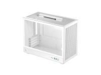 Računalniško ohišje DeepCool CH160 PLUS WH, ITX, Micro-ATX, kaljeno steklo, belo - R-CH160-WHNGM0-G
