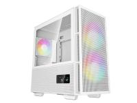 Računalniško ohišje DeepCool CH360 Digital, Micro-ATX, ARGB, LCD, kaljeno steklo, belo - R-CH360-WHAPE3D-G-1