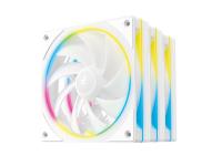 Ventilator za ohišje DeepCool FL12 SE 3-IN-1 WH ARGB PWM 120mm, 3 Pack, bel - R-FL12SE-WHAPN3-G