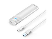 Zunanje ohišje za M.2 SATA 2230-2280 v USB 3.2 Gen1 Type-C, 5Gbps, aluminij, ORICO PWM2 - PWM2-WH-EP