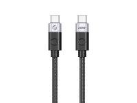 Kabel USB-C v USB-C, USB 4, 40Gbps, 240W PD, 8K 60Hz, 1m, ORICO CC240-40 - CC240-40-10-BK-BP