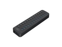USB hub s 13 vhodi, USB 3.0, s stikali, zunanje napajanje, črn, ORICO CT2U3-13AB - CT2U3-13AB-EU-BK-BP