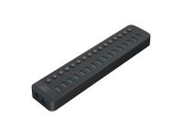 USB hub s 16 vhodi, USB 3.0, s stikali, zunanje napajanje, črn, ORICO CT2U3-16AB - CT2U3-16AB-EU-BK-BP