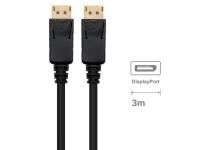 Kabel DisplayPort 1.4, M/M, 8K 60Hz, 4K 240Hz, Shielded, 3m, črn, Ewent EC1407 - EC1407