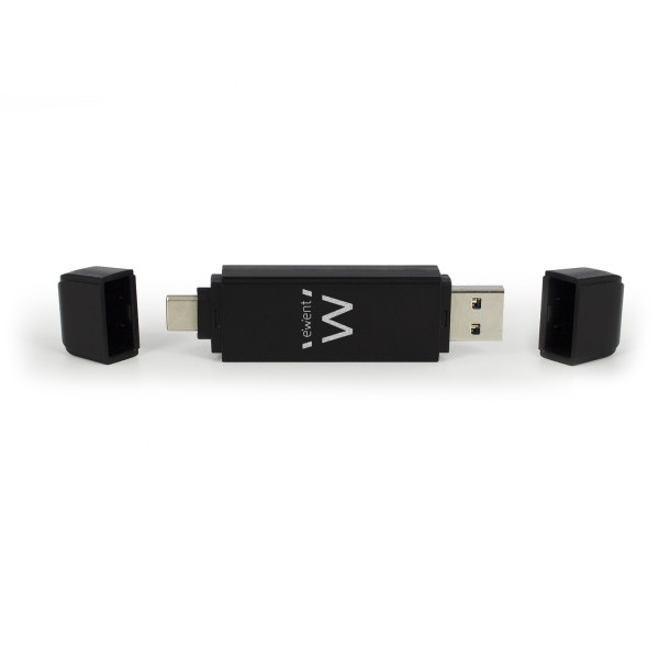 Čitalec kartic USB 3.0, USB-C in USB-A, Ewent EW1075 - EW1075