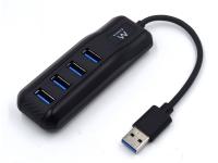 USB hub s 4 vhodi, USB 3.1, črn, Ewent EW1138 - EW1138