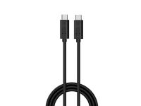 Kabel USB-C v USB-C, USB 3.2 Gen2, 20Gbps, 100W, 4K @ 60Hz, 1m, črn, Ewent - EC1046