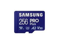 Spominska kartica Samsung PRO Plus micro SDXC, 256GB, 180MB/s, U3, V30, A2, UHS-I, z SD adapterjem - MB-MD256SA/EU
