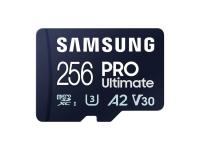 Spominska kartica Samsung PRO Ultimate, micro SDXC, 256GB, U3, V30, A2, UHS-I, z SD adapterjem - MB-MY256SA/WW
