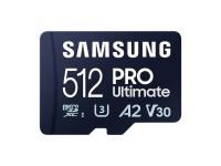 Spominska kartica Samsung PRO Ultimate, micro SDXC, 512GB, U3, V30, A2, UHS-I, z SD adapterjem - MB-MY512SA/WW