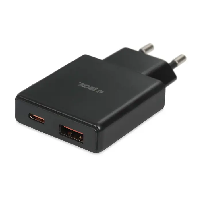 iBOX C-43 Slim GaN PD30W Wall charger, Black