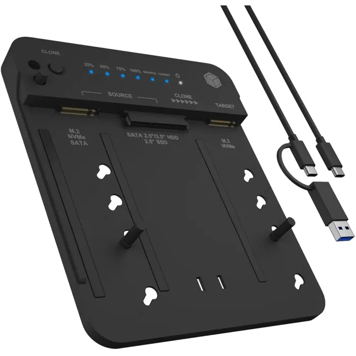 Icy Box IB-2913MCL-C31 (2.5""/3.5"" SATA, M.2 NVMe)