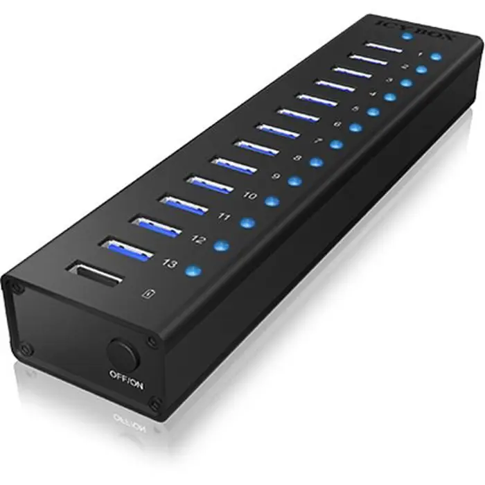 ICY BOX IB-AC6113 - Hub USB 3.0 - 14x USB 3.0