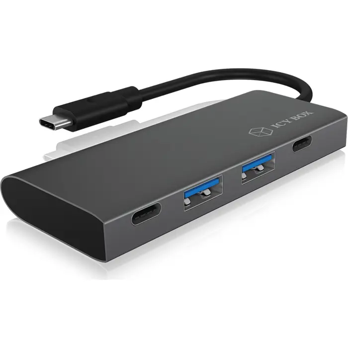 ICY BOX IB-HUB1428-C31, USB hub (anthracite/black)