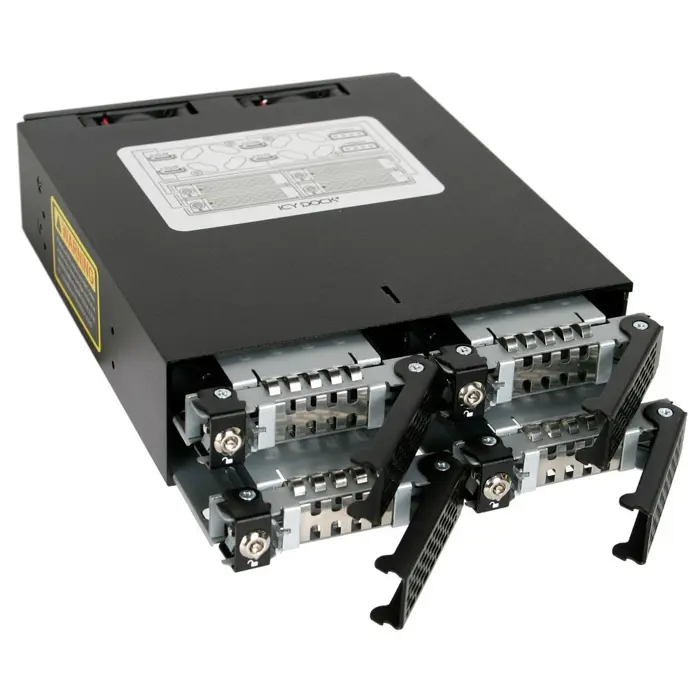 IcyDock MB994SK-1B - 4x2.5 inch SAS/SATA SDD/HDD -> 1x5.25 inch