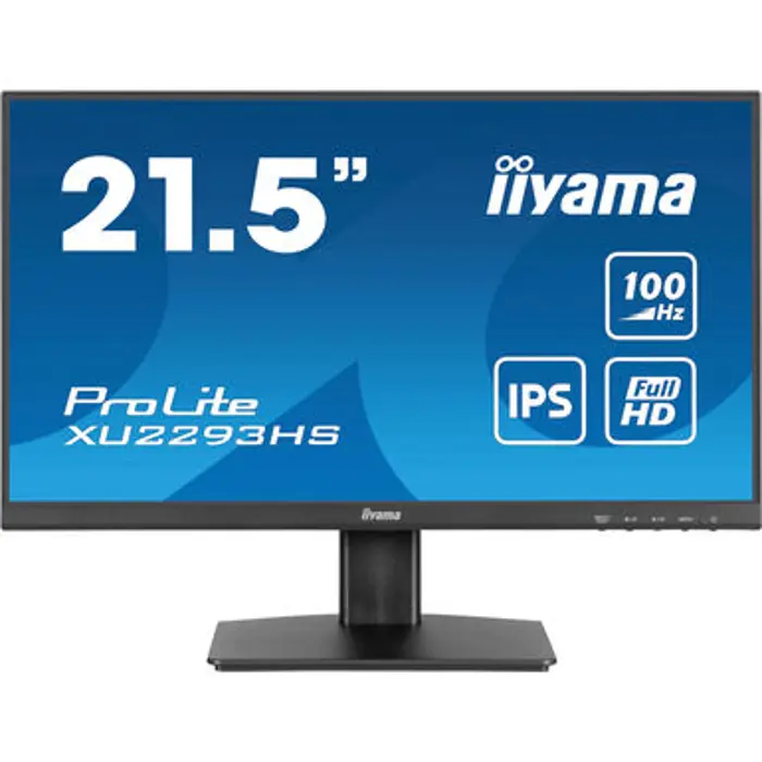 IIYAMA 22" XU2293HS-B6 FHD (1920x1080) IPS 16:9, 100Hz, 300 cd/m2, 1ms, 1000:1, HDMI/ DP, tilt, zvučnici, crni