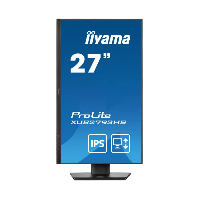 IIYAMA 27" XUB2793HS-B7 (86.4cm) 1920x1089 FHD, 100Hz,1ms, 300 cd/m2, 1000:1, height, swivel, tilt, pivot (rotation both sides), HDMI/DP, zvučnici, crni