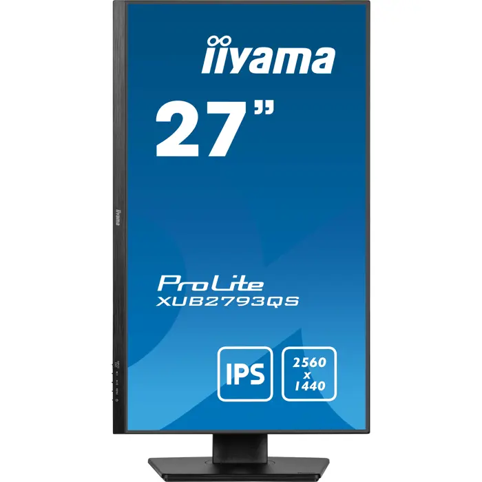 IIYAMA 27" XUB2793QS-B6 QHD (2560x1440) IPS 16:9, Pivot, HAS, 100Hz, 250 cd/m2, 1300:1, HDMI, DP, zvučnici, crni