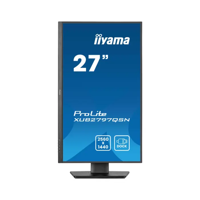 IIYAMA 27" XUB2797QSN-B2 QHD (2560x1440) IPS pivot, 16:9, 100Hz, 1ms, 300 cd/m2, 1300:1, HDMI/DP/USB, zvučnici, crni