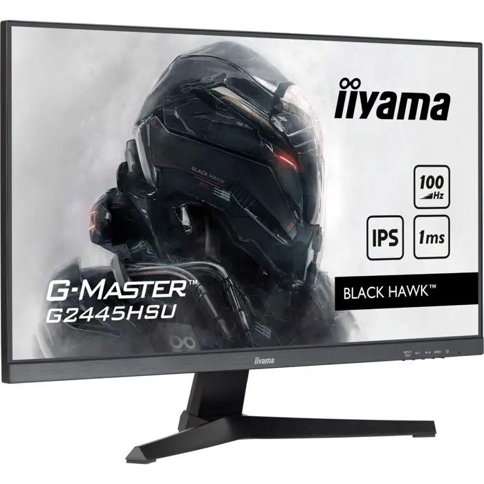iiyama G-Master G2445HSU-B2, gaming monitor - 23.8 - black (matt), FullHD, IPS, Adaptive-Sync, 100Hz panel