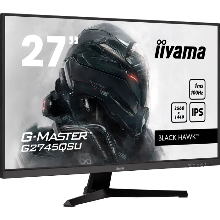iiyama G-Master G2745HSU-B2, gaming monitor - 27 - black (matt), FullHD, IPS, Adaptive-Sync, 100Hz panel