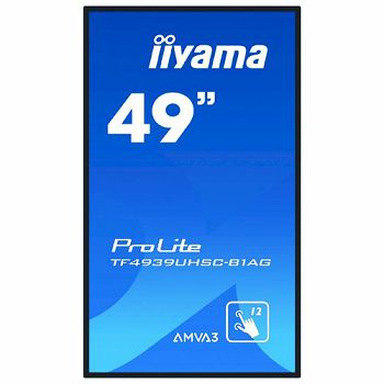 IIyama Interaktives Touchscreen-Display ProLite TF4939UHSC-B1AG - 124.5 cm (49") - 3840 x 2160 4K Ultra HD - TF4939UHSC-B1AG