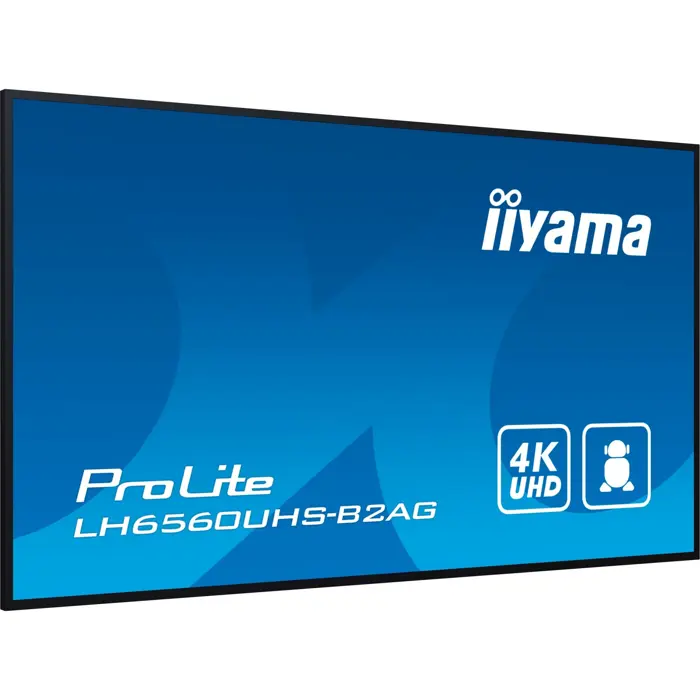 Iiyama ProLite LH6560UHS-B2AG, public display (black (matt), UltraHD/4K, VA, speakers)