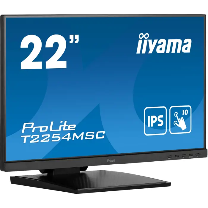 iiyama ProLite T2254MSC-B1AG, LED monitor - 22 - black, FullHD, IPS, touchscreen