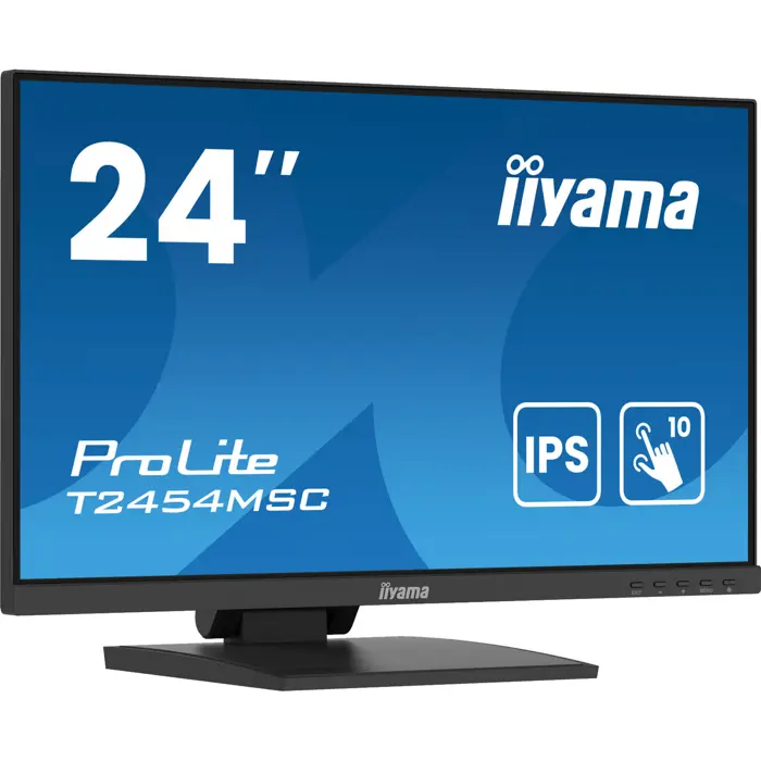 iiyama ProLite T2454MSC-B2AG, LED monitor - 23.8 - black (matte), FullHD, IPS, touchscreen, USB hub