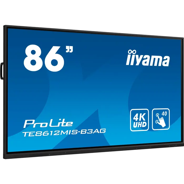 iiyama ProLite TE8612MIS-B3AG, public display (black (matt), UltraHD/4K, IPS, touchscreen)