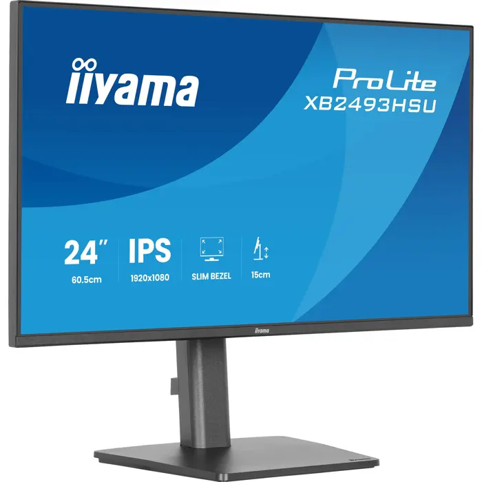 iiyama ProLite XB2493HSU-B1 - 27 - FullHD, IPS, HDMI, DP, USB hub, Adaptive-Sync, 120Hz panel