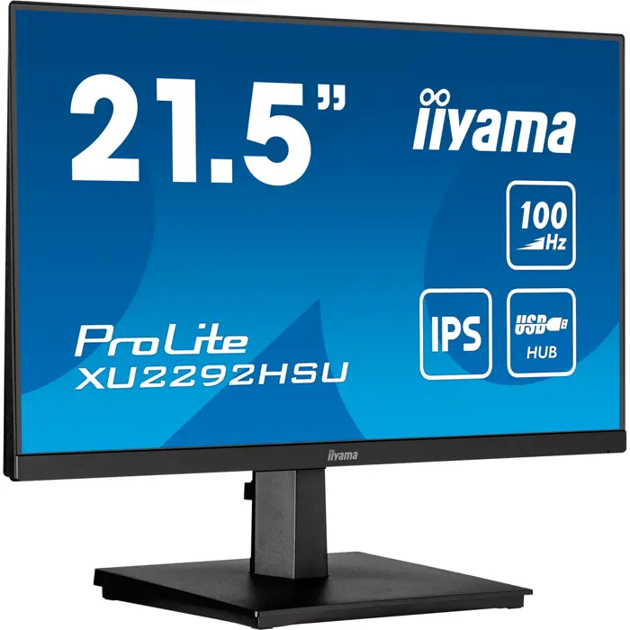 iiyama ProLite XU2292HSU-B6, LED monitor - 22 - black (matt), Full HD, IPS, 100Hz panel