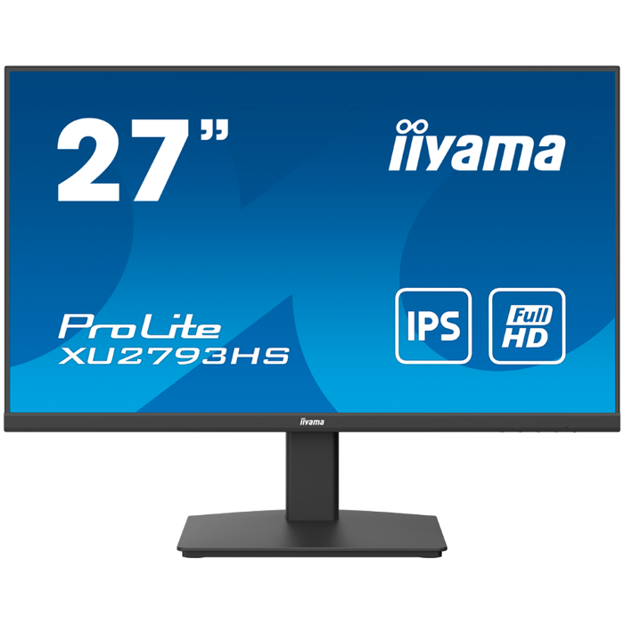 Iiyama ProLite XU2793HS-B7 - LED monitor27" 1920 x 1080 Full HD (1080p) @ 100 Hz IPS 300 cd/m² 1300:1 1 ms HDMI DisplayPort speakers black matte