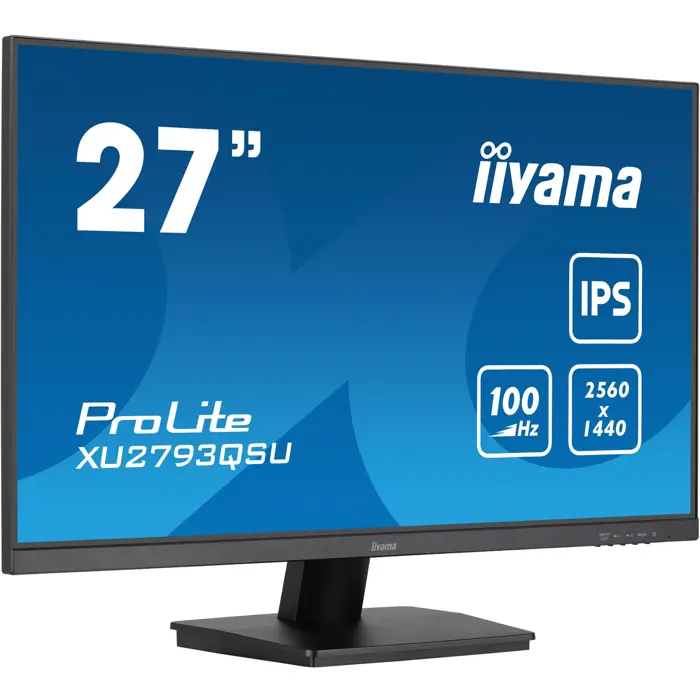 iiyama ProLite XU2793QSU-B7, LED monitor - 27 - black (matt), QHD, IPS, USB hub, 100Hz panel