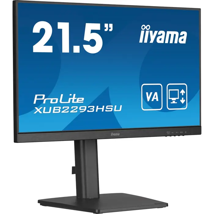 iiyama ProLite XUB2293HSU-B7, LED monitor - 21.5 - black (matt), FullHD, IPS, Adaptive-Sync, 100Hz panel