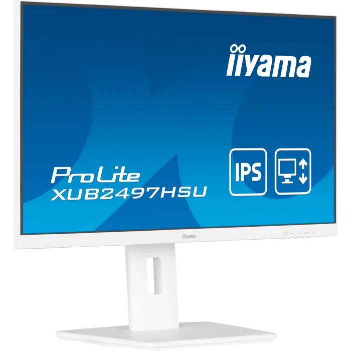 iiyama ProLite XUB2497HSU-W2, LED monitor - 23.8 - white (matt), FullHD, IPS, USB hub, 100Hz panel