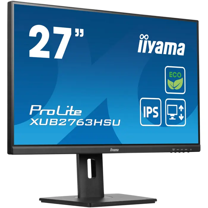 iiyama ProLite XUB2763HSU-B1, LED monitor - 27 - black (matt), FullHD, IPS, AMD Free-Sync, 100Hz panel