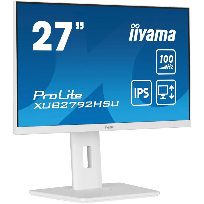 iiyama ProLite XUB2792HSU-W6, LED monitor - 27 - white (matt), FullHD, IPS, AMD Free-Sync, 100Hz panel