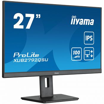 iiyama ProLite XUB2792QSU-B6, 68,6 cm (27") 100 Hz, FreeSync, IPS - DP, HDMI, USB-XUB2792QSU-B6