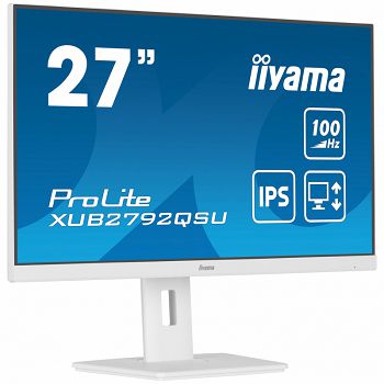 iiyama ProLite XUB2792QSU-W6, 68,6 cm (27") 100 Hz, FreeSync, IPS - DP, HDMI, USB-XUB2792QSU-W6