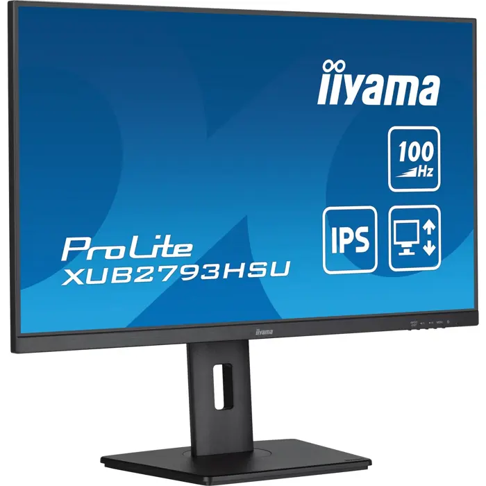 iiyama ProLite XUB2793HSU-B7, LED monitor - 27 - black (matt), FullHD, IPS, ergonomic stand, USB hub, 100Hz panel