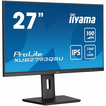 iiyama ProLite XUB2793QSU-B6, 68,6 cm (27") 100 Hz, FreeSync, IPS - DP, HDMI, USB-XUB2793QSU-B6