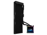 Komplet za tekočinsko hlajenje AIO Liquid Cooler Lian Li HydroShift II LCD-S 360N Fanless, črn - GHS2LCDS36NB