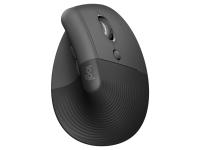 Miška Logitech Lift Vertical for Business, ergonomska, grafitna - 910-006494