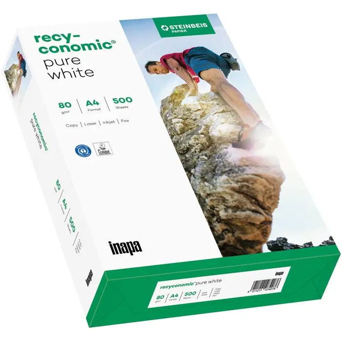 Inapa Recyconomic Pure white A4, paper (DIN A4 (500 sheets), 80 g/m)